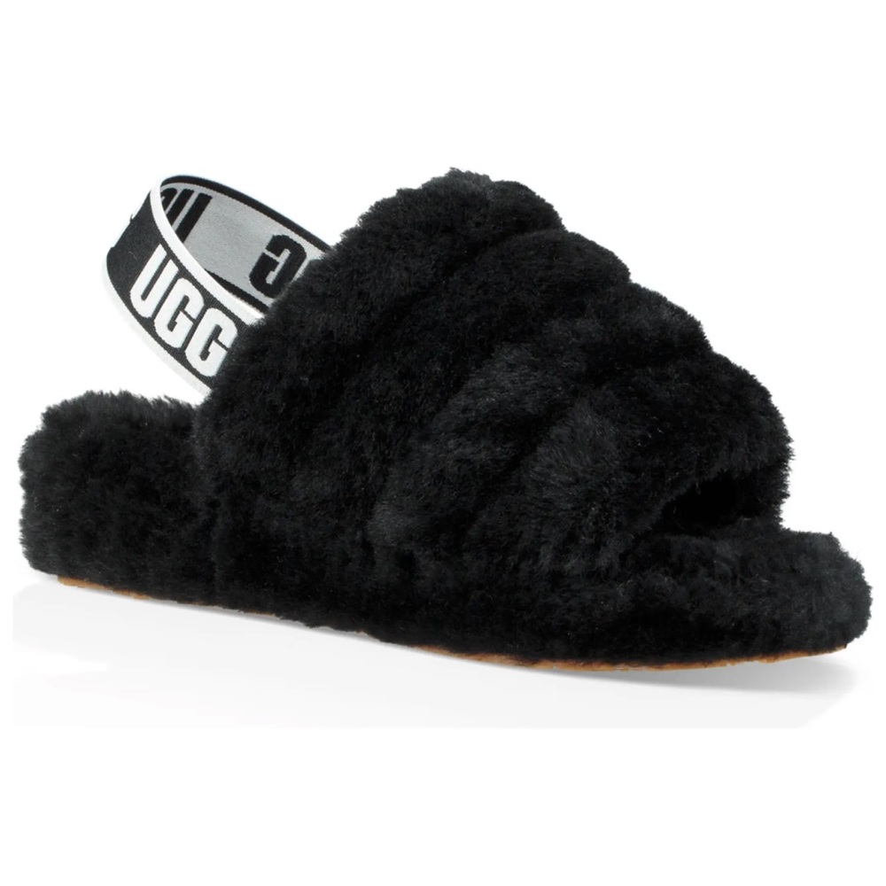 UGG Fluff Yeah Faux Fur Slingback Sandal